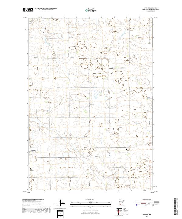 Rowena 2022 topographic map thumbnail