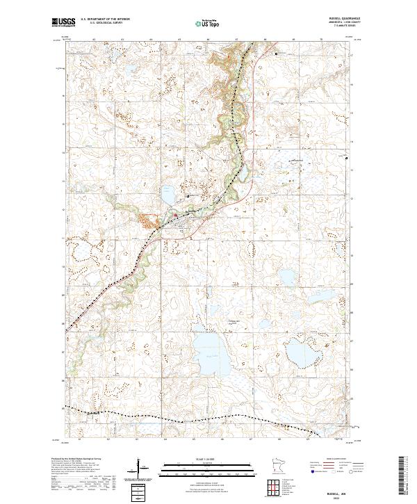 Russell 2022 topographic map thumbnail