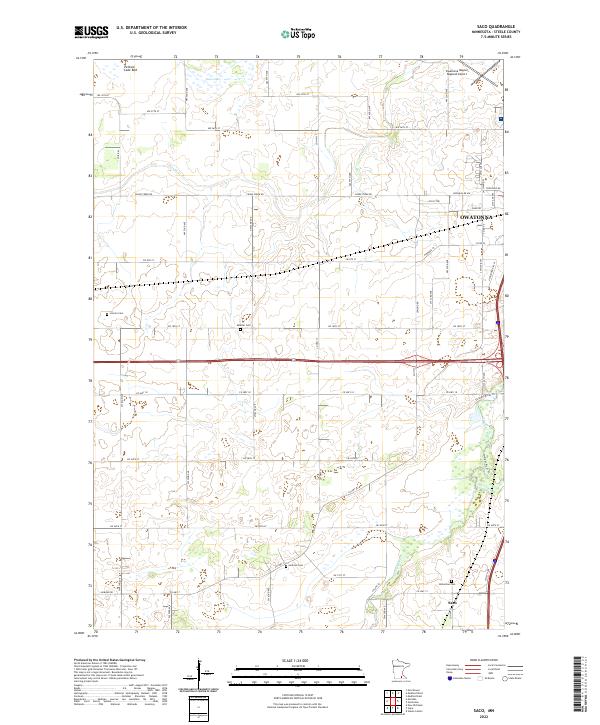 Saco 2022 topographic map thumbnail