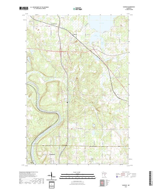 Saginaw 2022 topographic map thumbnail
