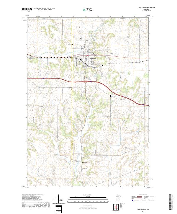 Saint Charles 2022 topographic map thumbnail