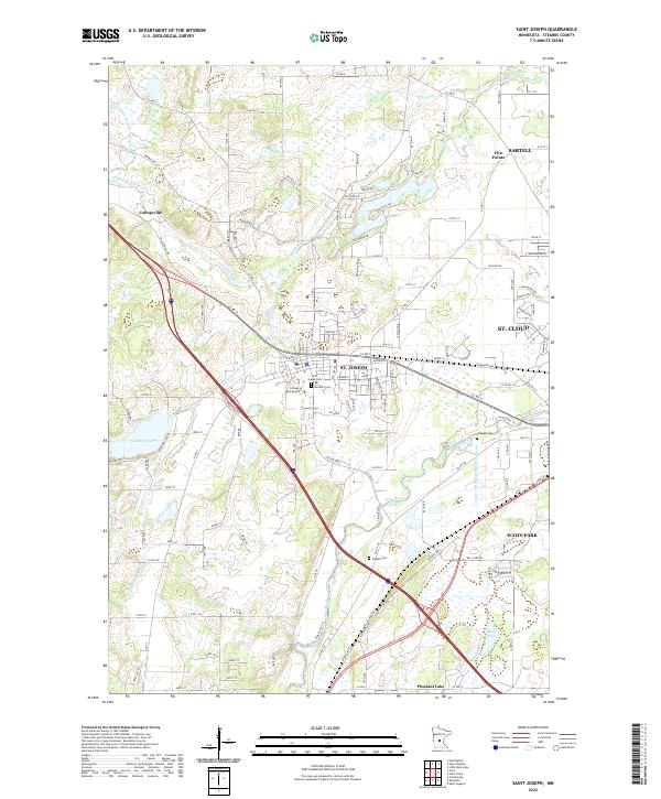 Saint Joseph 2022 topographic map thumbnail
