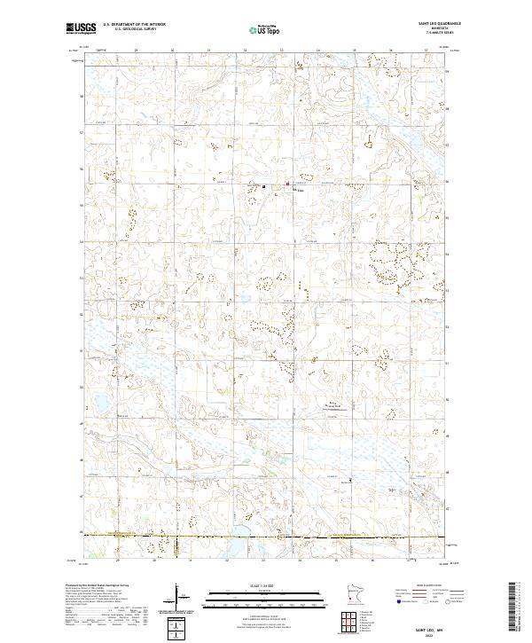 Saint Leo 2022 topographic map thumbnail