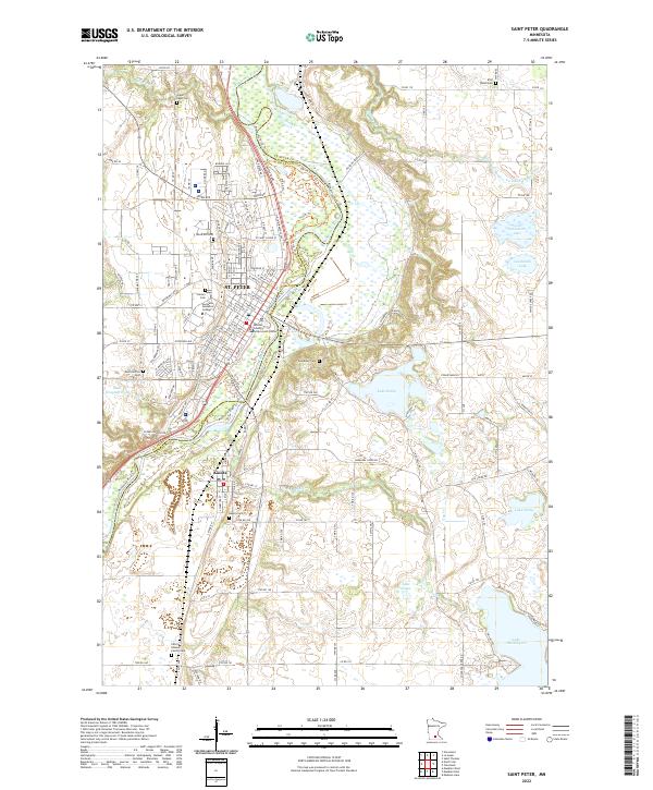 Saint Peter topographic map thumbnail