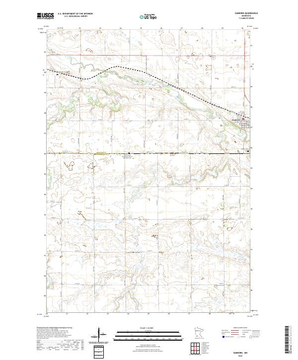 Sanborn 2022 topographic map thumbnail