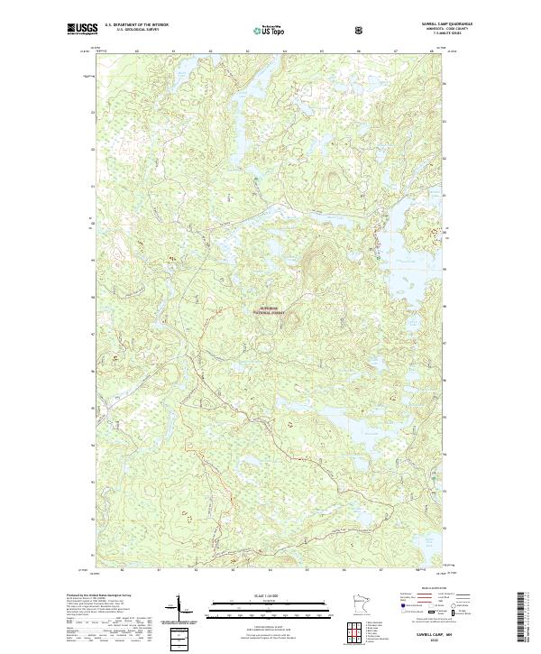 Sawbill Camp 2022 topographic map thumbnail