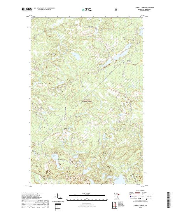 Sawbill Landing topographic map thumbnail