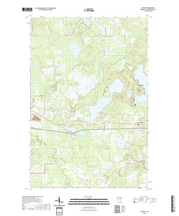 Sawyer 2022 topographic map thumbnail