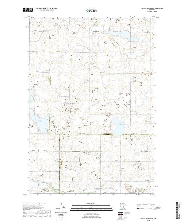 School Grove Lake topographic map thumbnail