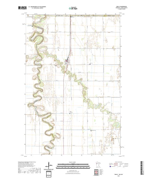 Shelly 2022 topographic map thumbnail