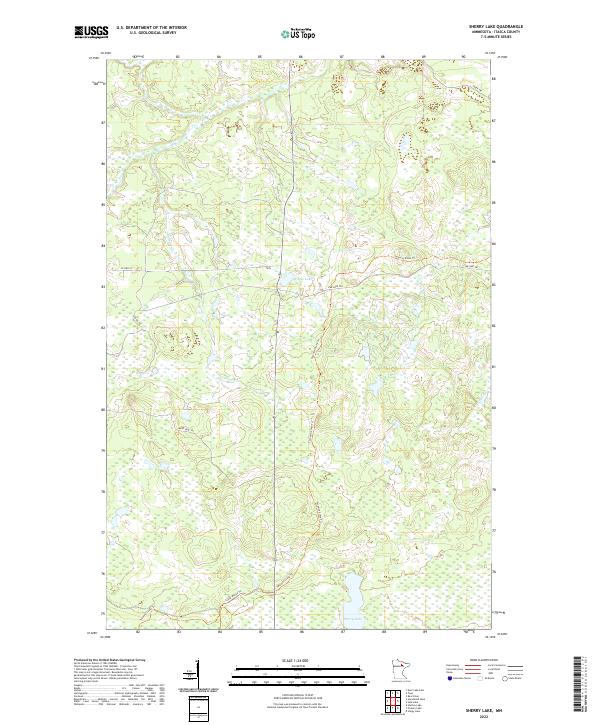 Sherry Lake 2022 topographic map thumbnail