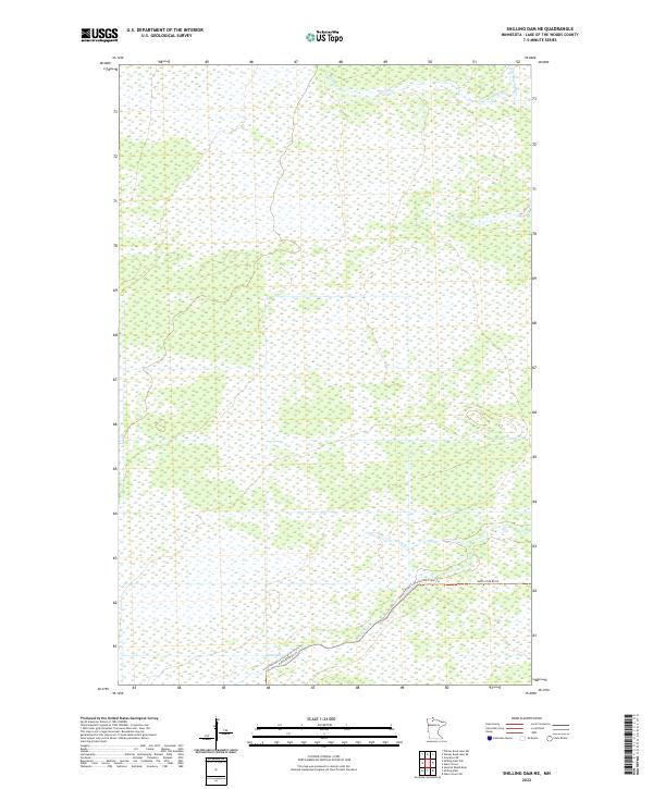 Shilling Dam NE topographic map thumbnail