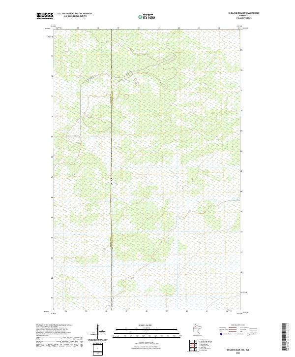 Shilling Dam NW 2022 topographic map thumbnail