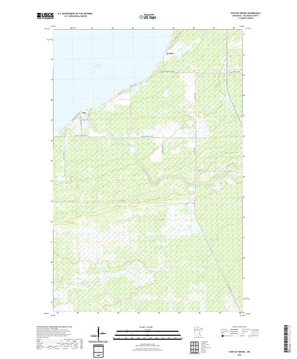 Shotley Brook 2022 topographic map thumbnail