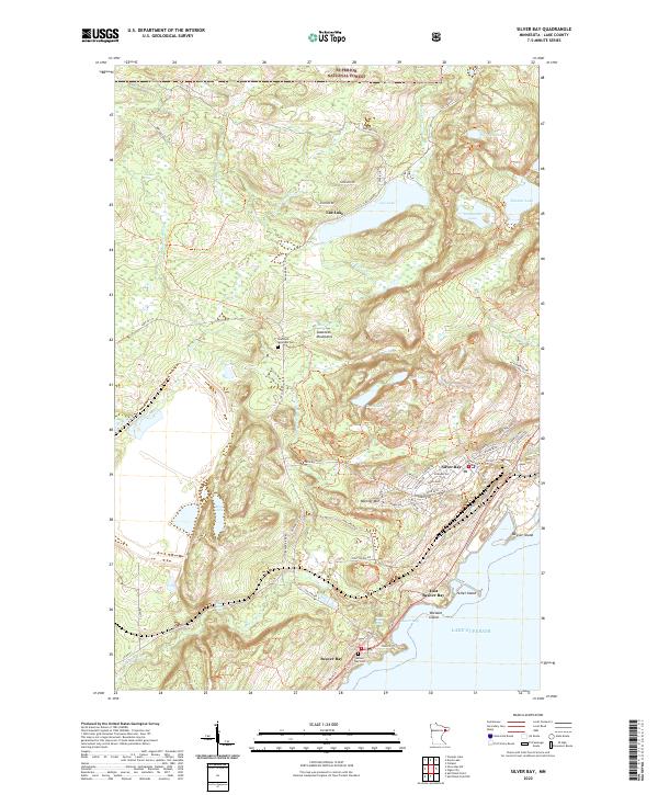 Silver Bay topographic map thumbnail