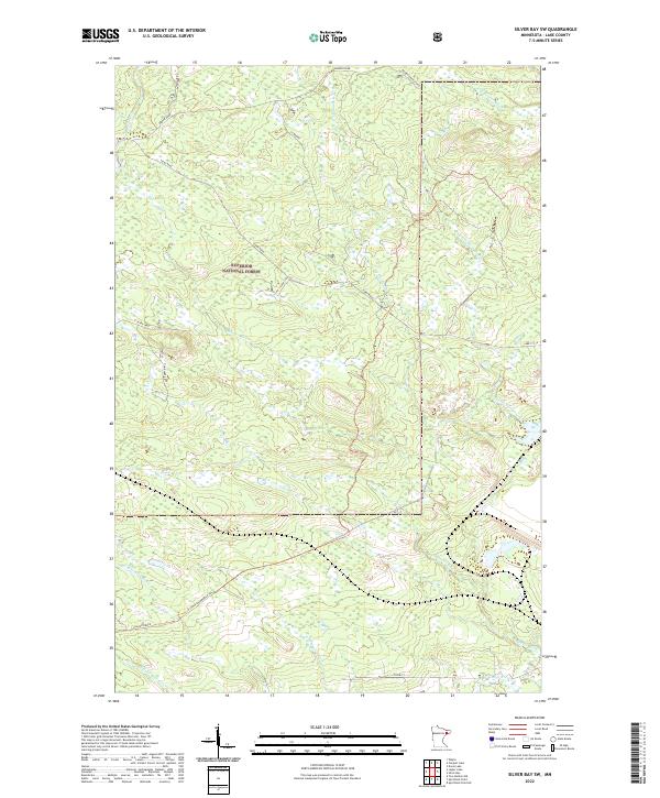 Silver Bay SW topographic map thumbnail