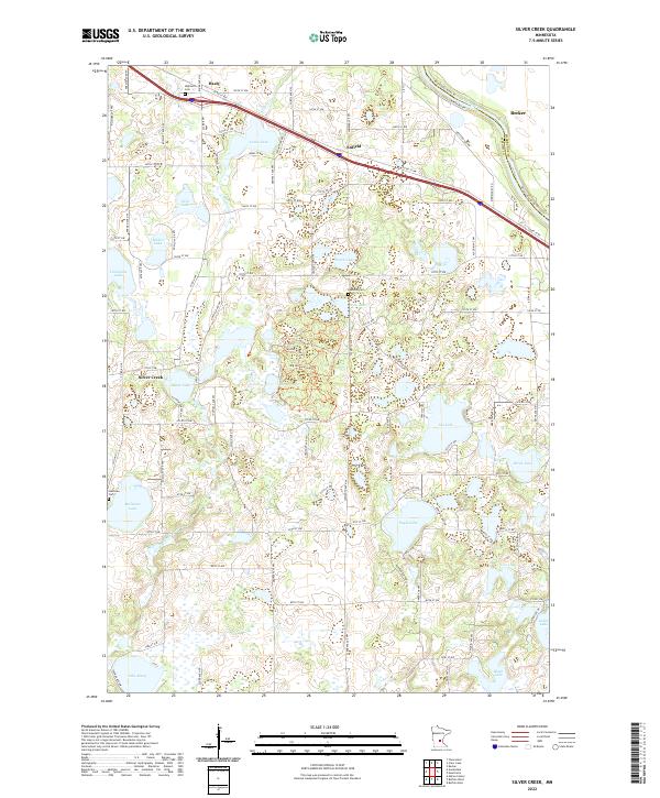 Silver Creek 2022 topographic map thumbnail