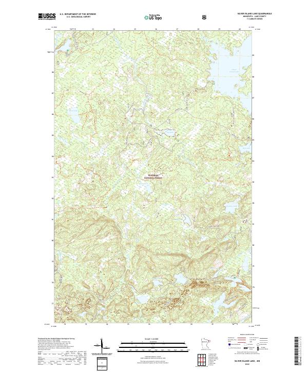 Silver Island Lake topographic map thumbnail