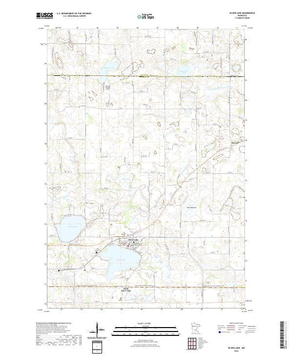 Silver Lake 2022 topographic map thumbnail