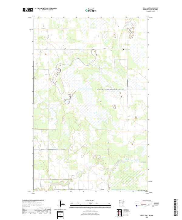 Skull Lake 2022 topographic map thumbnail