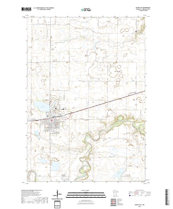 Sleepy Eye 2022 topographic map thumbnail