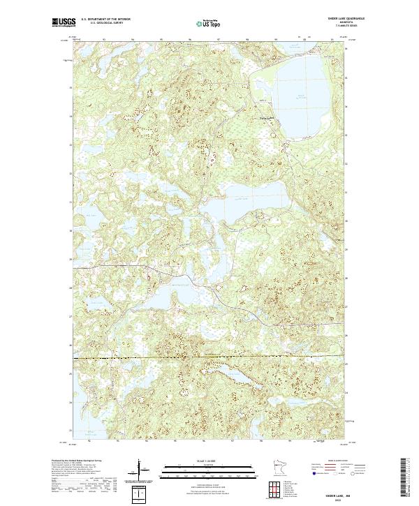Snider Lake 2022 topographic map thumbnail