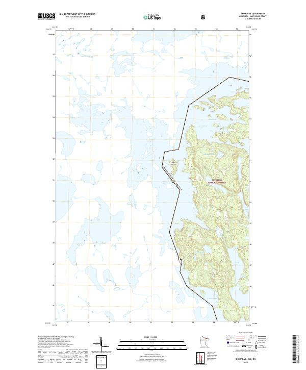 Snow Bay 2022 topographic map thumbnail