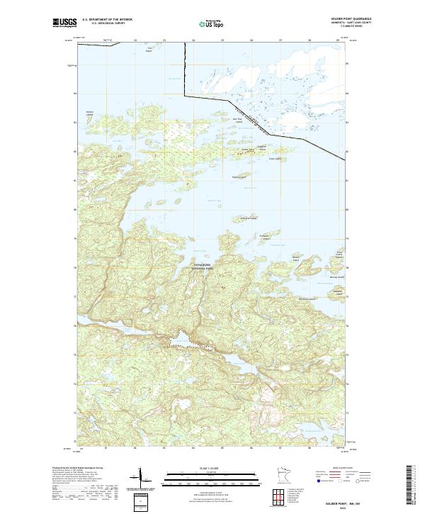 Soldier Point topographic map thumbnail