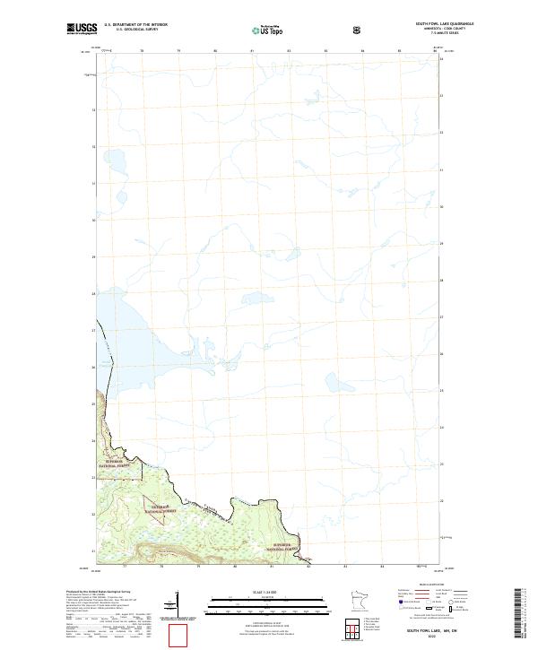 South Fowl Lake topographic map thumbnail