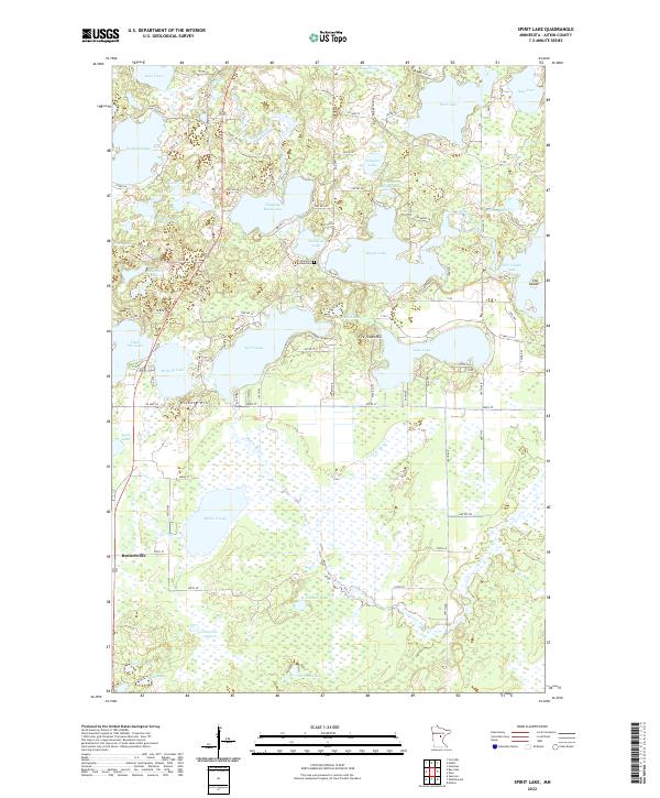 Spirit Lake topographic map thumbnail