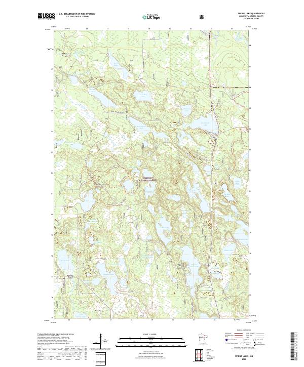 Spring Lake 2022 topographic map thumbnail