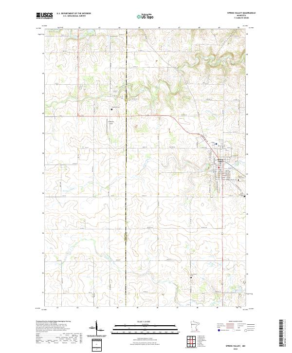 Spring Valley 2022 topographic map thumbnail
