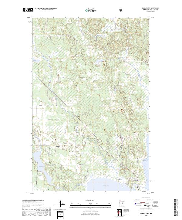 Dunbar Lake topographic map thumbnail