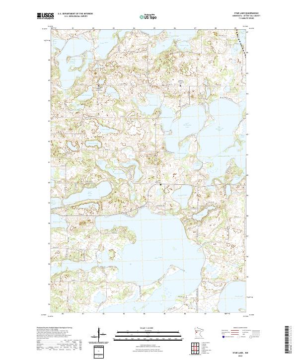 Star Lake topographic map thumbnail
