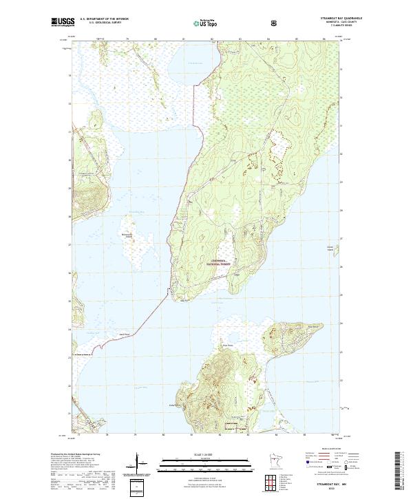 Steamboat Bay 2022 topographic map thumbnail