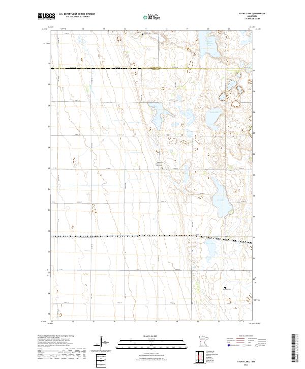 Stony Lake 2022 topographic map thumbnail