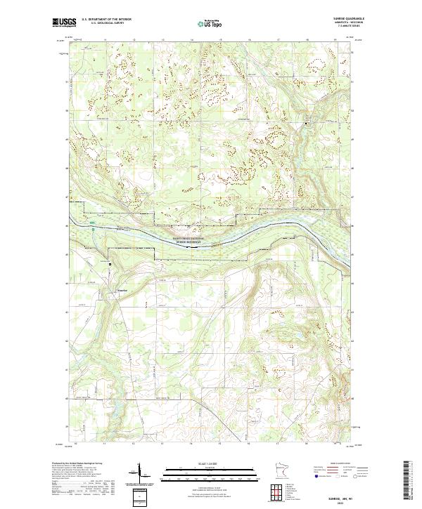 Sunrise 2022 topographic map thumbnail