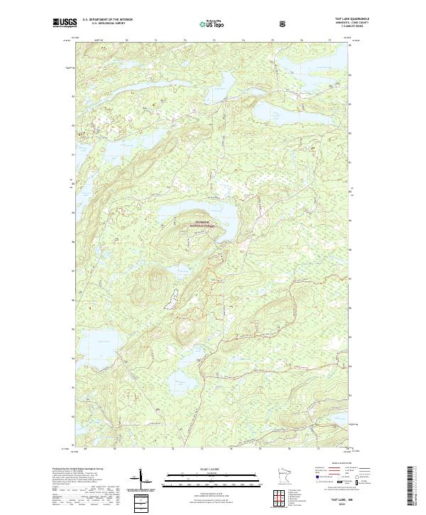 Tait Lake 2022 topographic map thumbnail