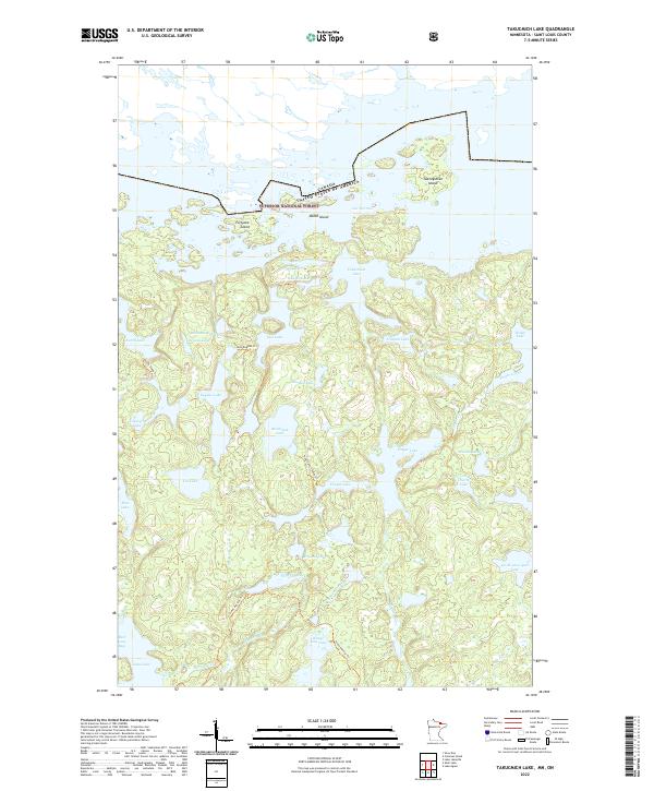 Takucmich Lake topographic map thumbnail
