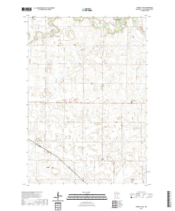 Tenmile Lake topographic map thumbnail