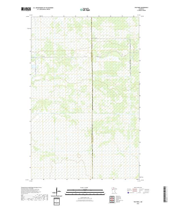 The Pines 2022 topographic map thumbnail