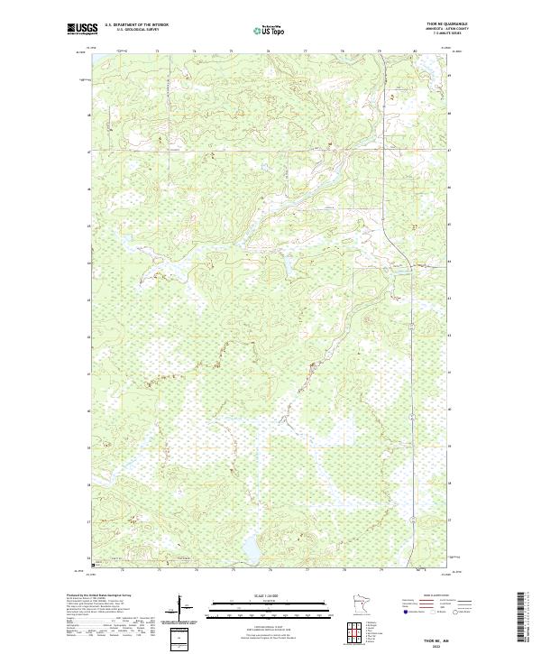 Thor NE 2022 topographic map thumbnail