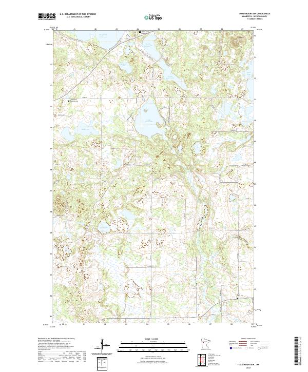 Toad Mountain 2022 topographic map thumbnail