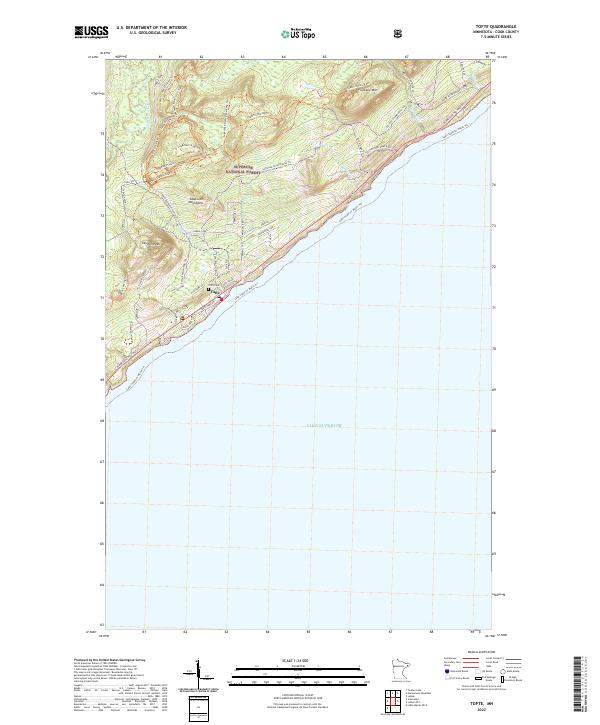 Tofte 2022 topographic map thumbnail