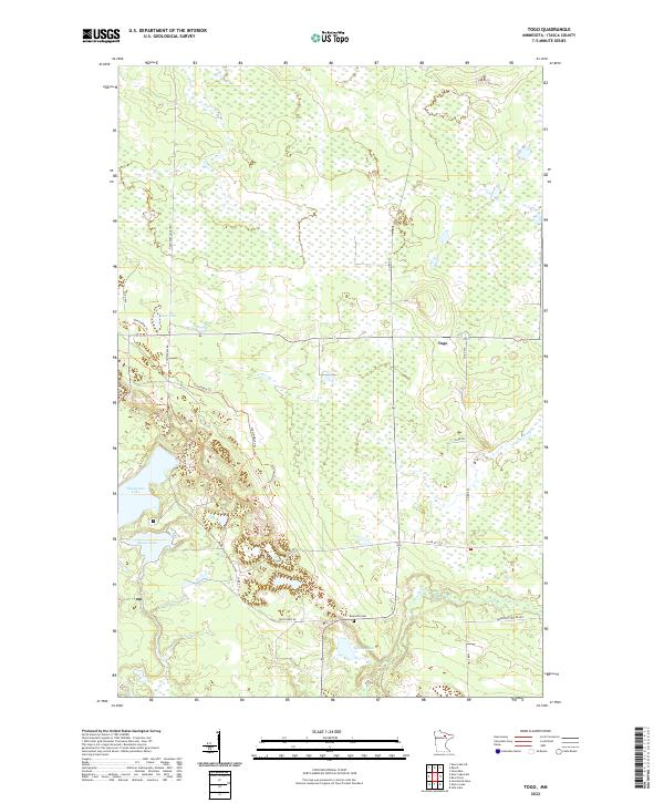Togo 2022 topographic map thumbnail