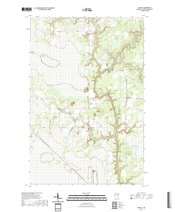 Toivola 2022 topographic map thumbnail