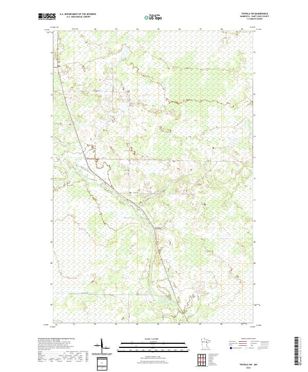 Toivola SW topographic map thumbnail