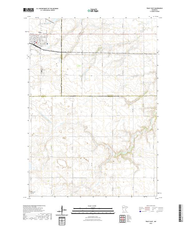 Tracy East 2022 topographic map thumbnail
