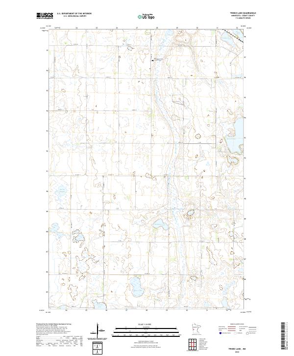 Trisko Lake 2022 topographic map thumbnail