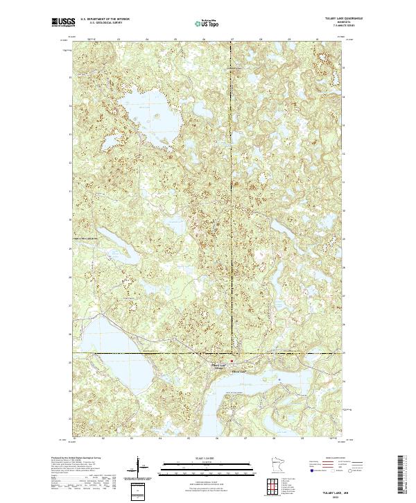 Tulaby Lake topographic map thumbnail